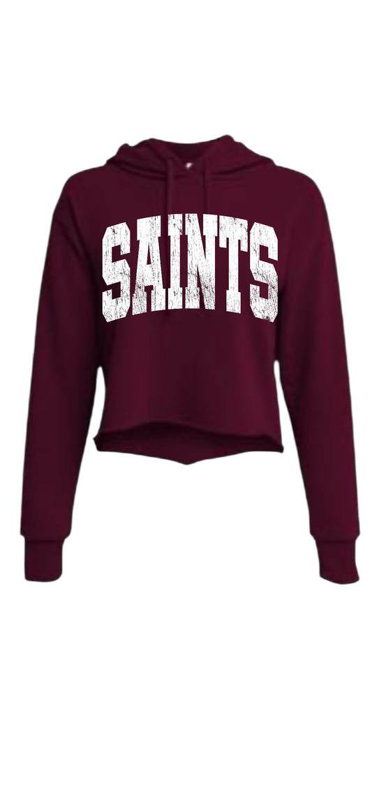 SAINTS CROP HOODIE