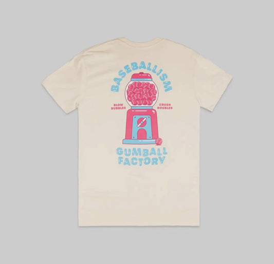 Baseballism Gumball Factory T-Shirt (Pink) - Youth
