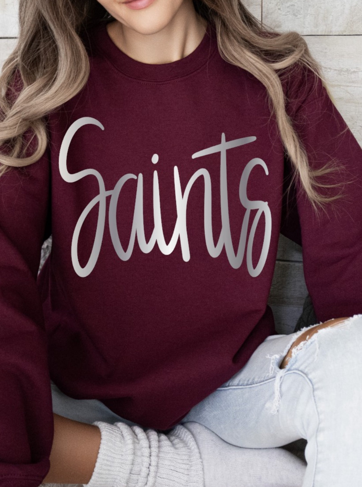 Saints Metallic Puff Sweatshirt