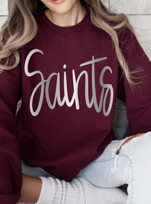 Saints Metallic Puff Sweatshirt