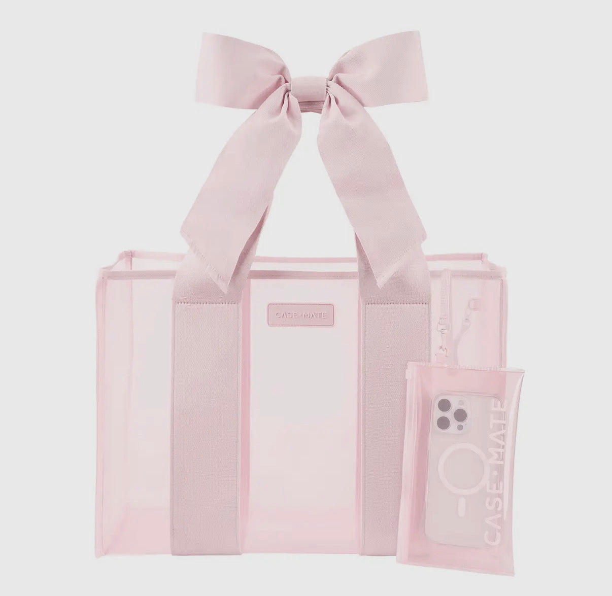 Case-Mate Ballet Pink Bow Jelly Tote Bag