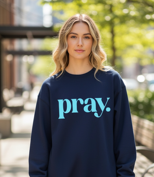 Pray- Puff Crew Neck