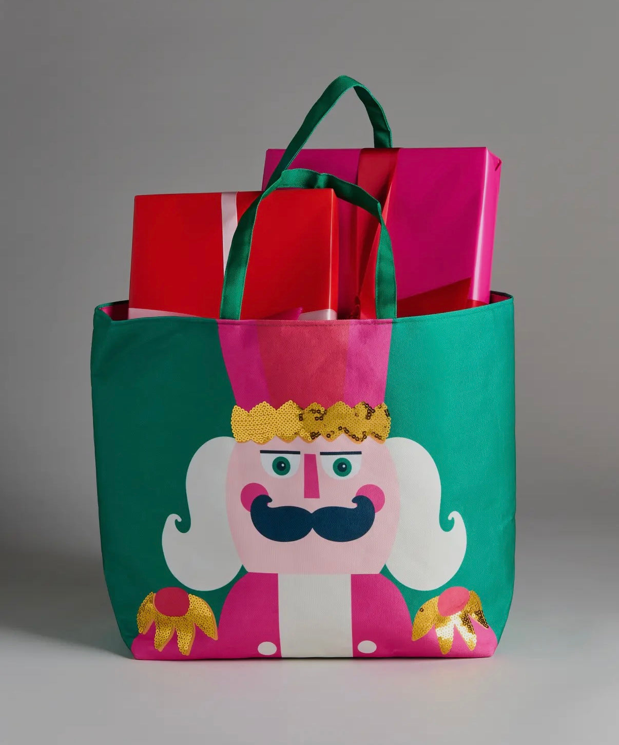 Shiraleah Nutcracker Gifting Tote, Green